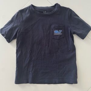 Vineyard Vines Kids Dark Blue Pocket Tee